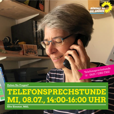 Telefonsprechstunde mit Elke Zimmer MdL