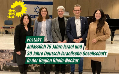 Festakt anlässlich 75 Jahre Israel und 30 Jahre Deutsch-Israelische Gesellschaft in der Region Rhein-Neckar