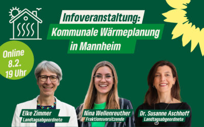 Gemeinsame Pressemitteilung: Die Wärmewende in Mannheim – Viele interessierte Gäste bei Infoveranstaltung der Abgeordneten