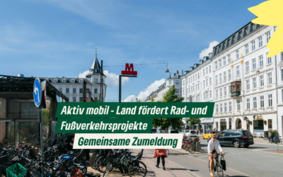 Gemeinsame Zumeldung: Aktiv mobil – Land fördert Rad- und Fußverkehrsprojekte