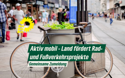 Gemeinsame Zumeldung: Aktiv mobil – Land fördert Rad- und Fußverkehrsprojekte